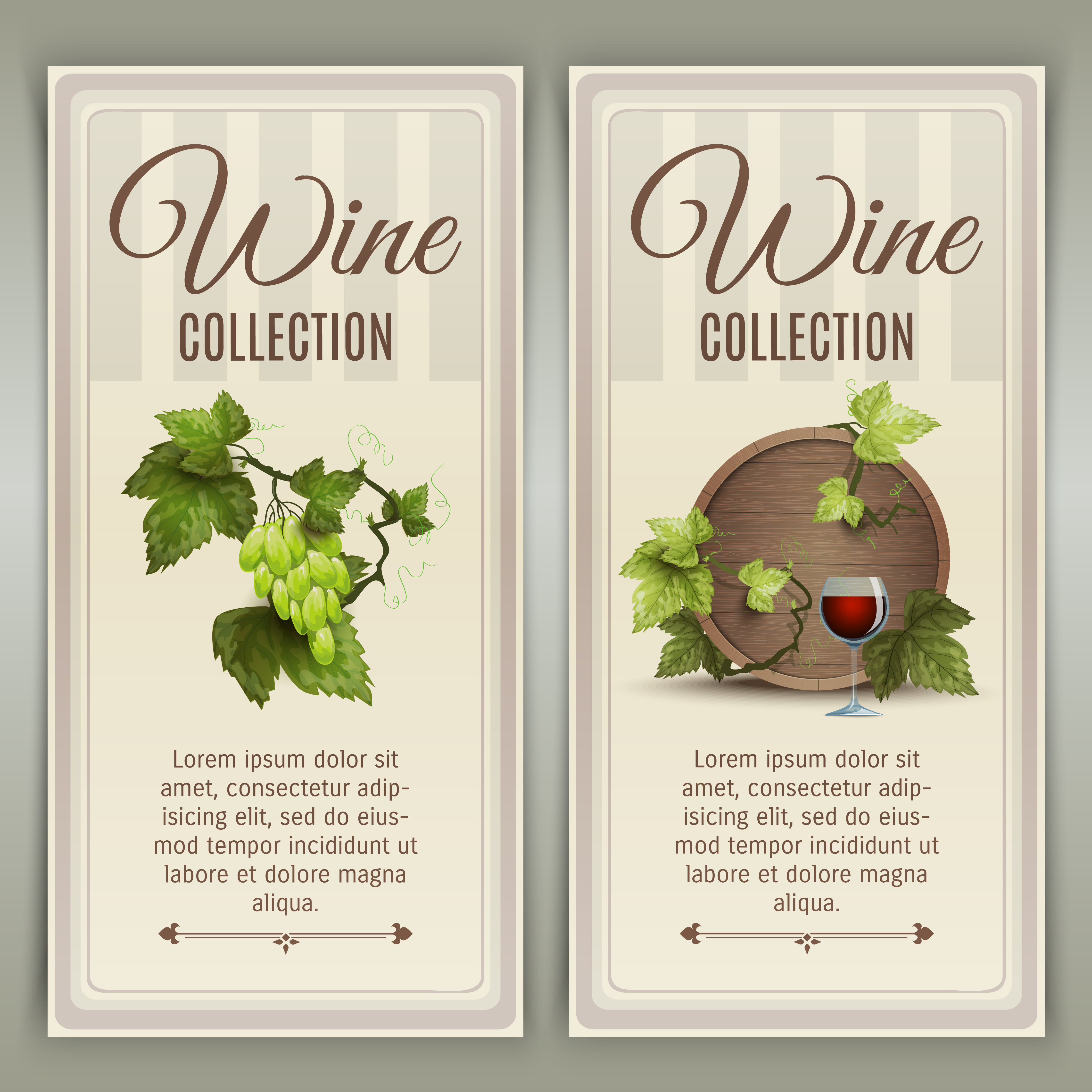 Wine vertical banners set 468857 Vector Art at Vecteezy