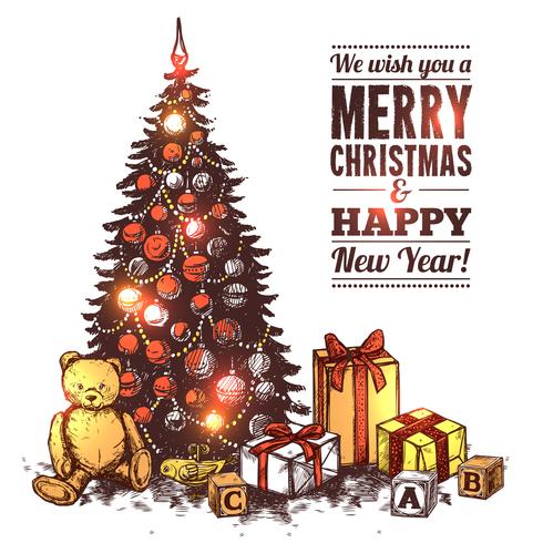 Merry Christmas Card vector