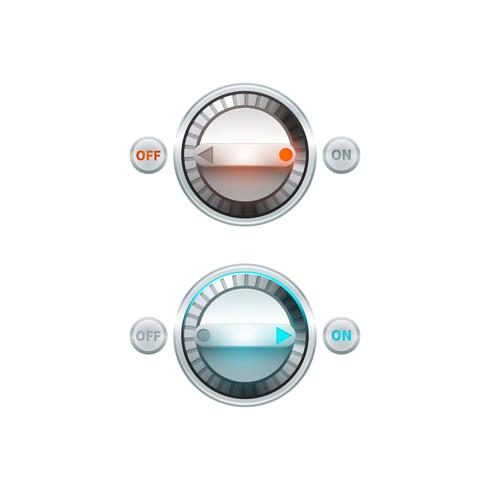 Round Button Set vector