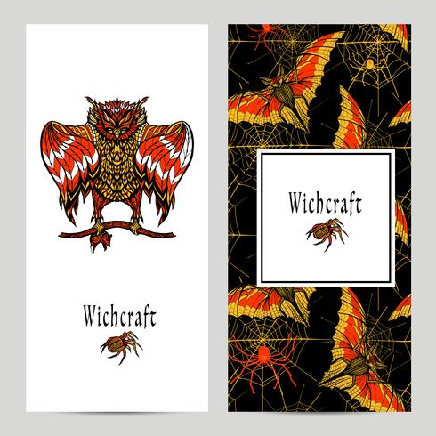 Witchcraft Magic Banner Set vector