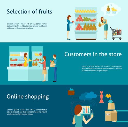 Buyer Banner Set vector