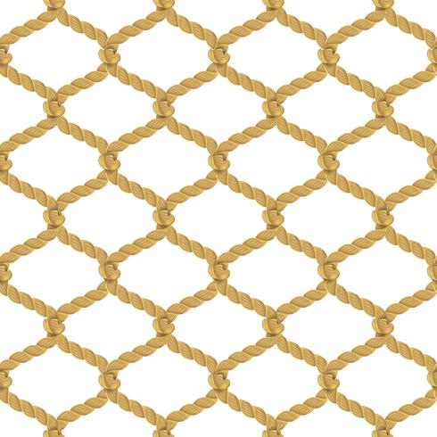 Rope Net Seamless Pattern vector