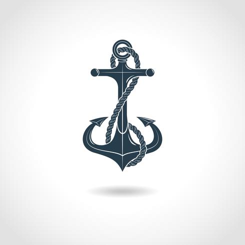 Anchor Silhouette Isolated Object vector