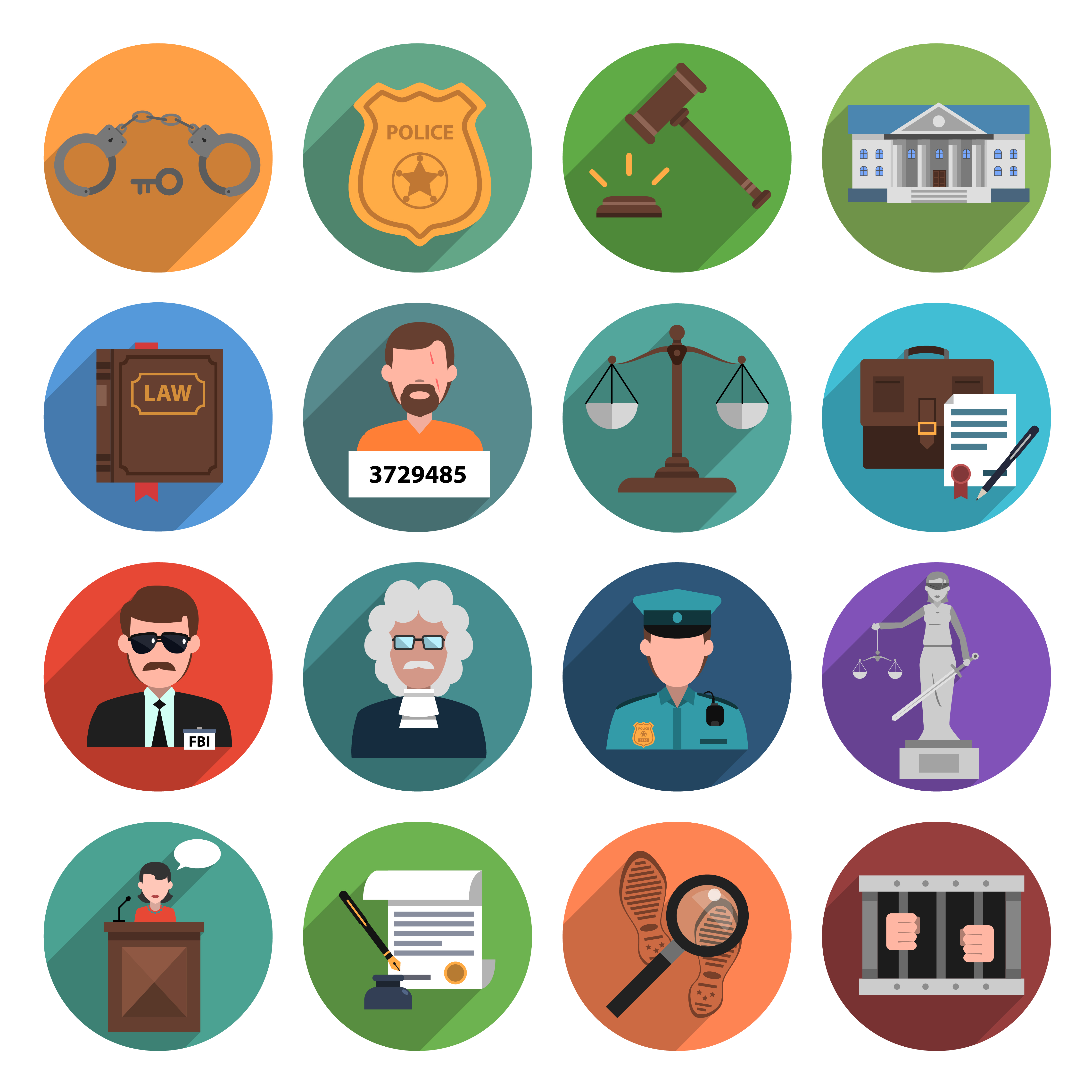 Download Law Icon Flat - Download Free Vectors, Clipart Graphics & Vector Art