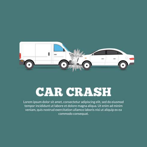 Car Crash Poster vector