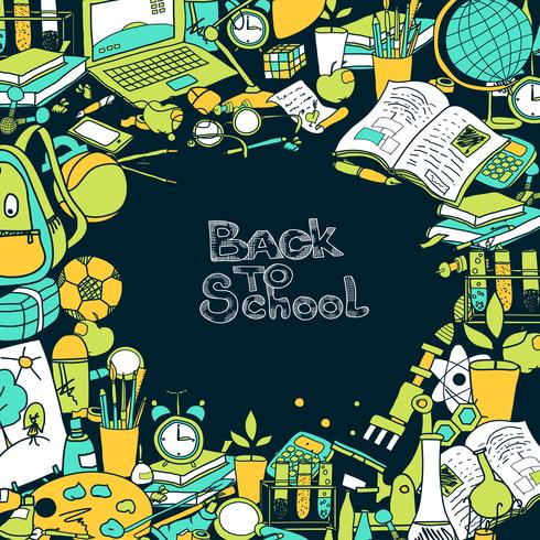 Back To School Frame vector