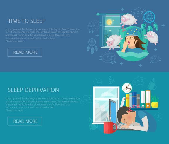 Sleep Time Banner vector