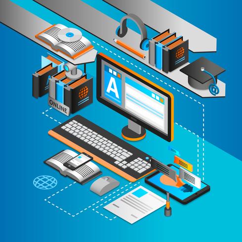 Aprendiendo el concepto isométrico vector