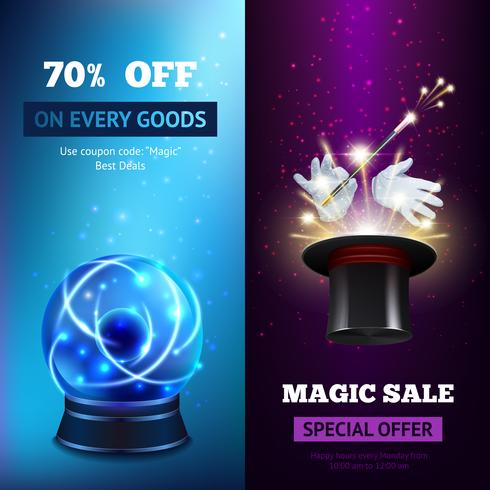 Magic Banners Vertical vector