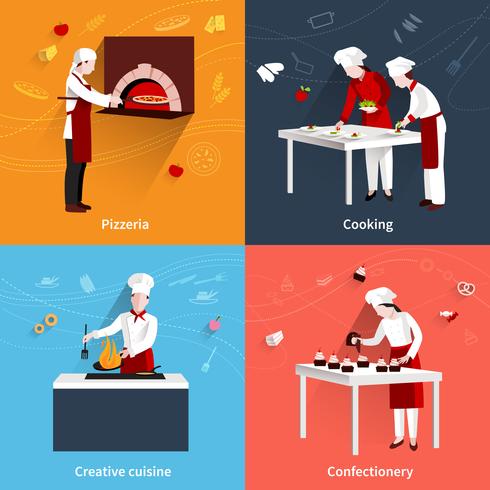 Cooking Flat Set vector