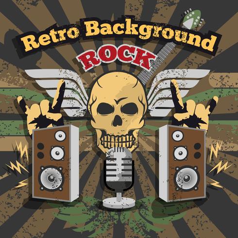 Retro Rock Background vector