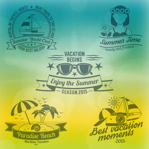 Summer background composition  vector