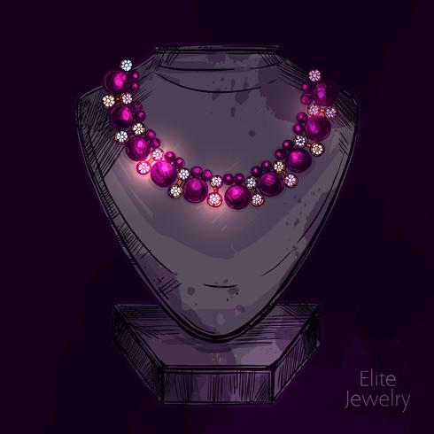 Mannequin For Jewelry Shop vector
