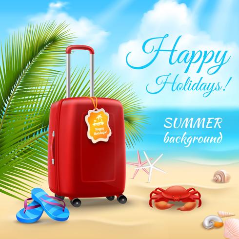 Vacation Background Realistic vector