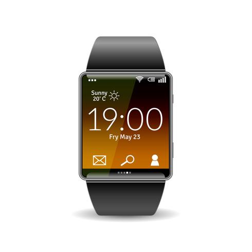 Realistic Smart Watch vector