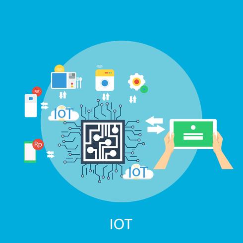 Internet of Thing Conceptual illustration Design vector