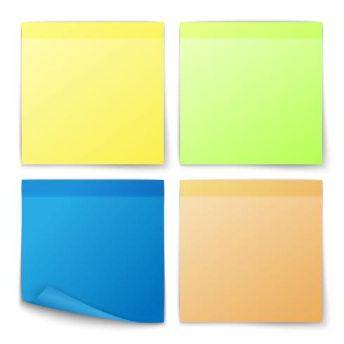 Paper stickers set vector