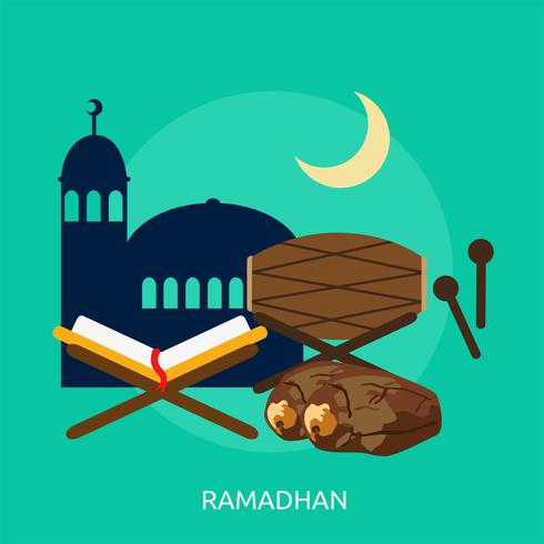 Ramadán Conceptual Ilustración Diseño vector
