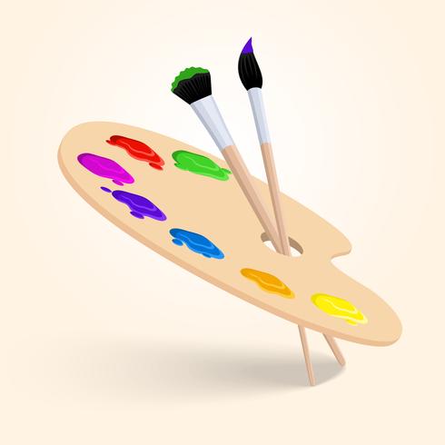 Paleta de colores de arte vector