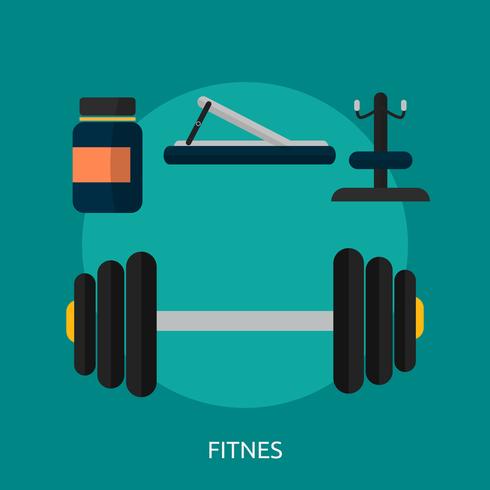 Fitnes Conceptual illustration Design vector