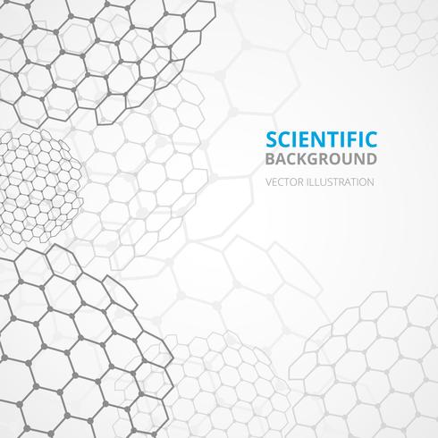 Science background template print vector