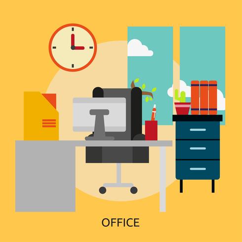 Office Conceptual illustration Design vector