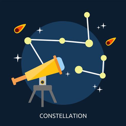 Constellation Conceptual illustration Design vector