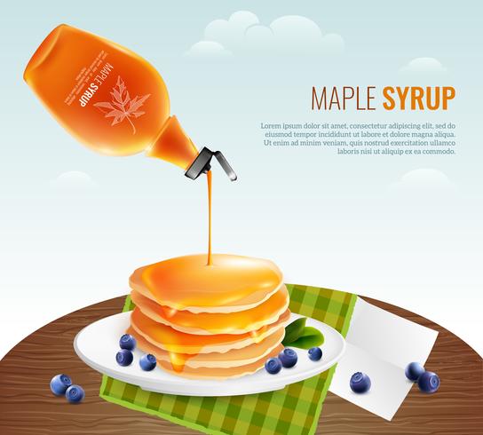 Maple Syrup Concept vector