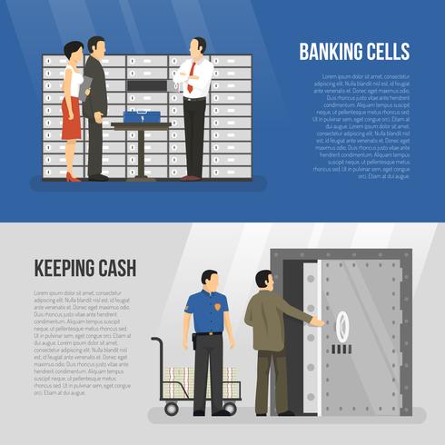 Bank Banners Set vector