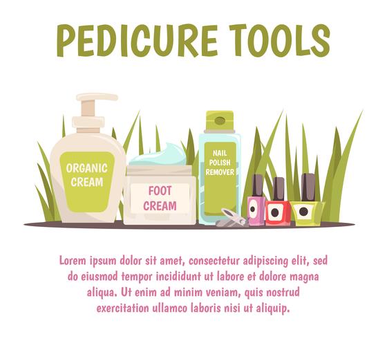 Pedicure Tools Concept  vector