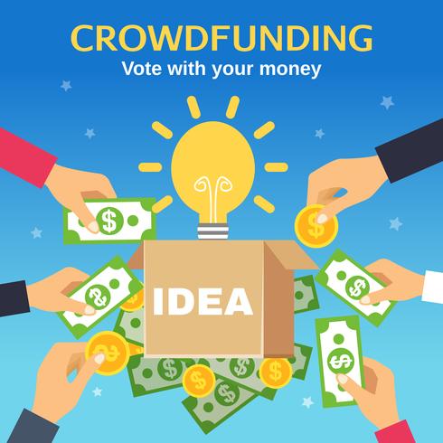 Crowdfunding Vector Illustration