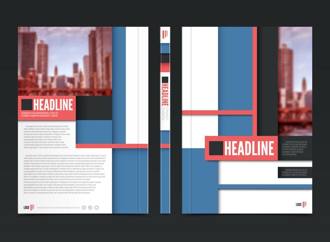 Annual Report Brochure Design vector