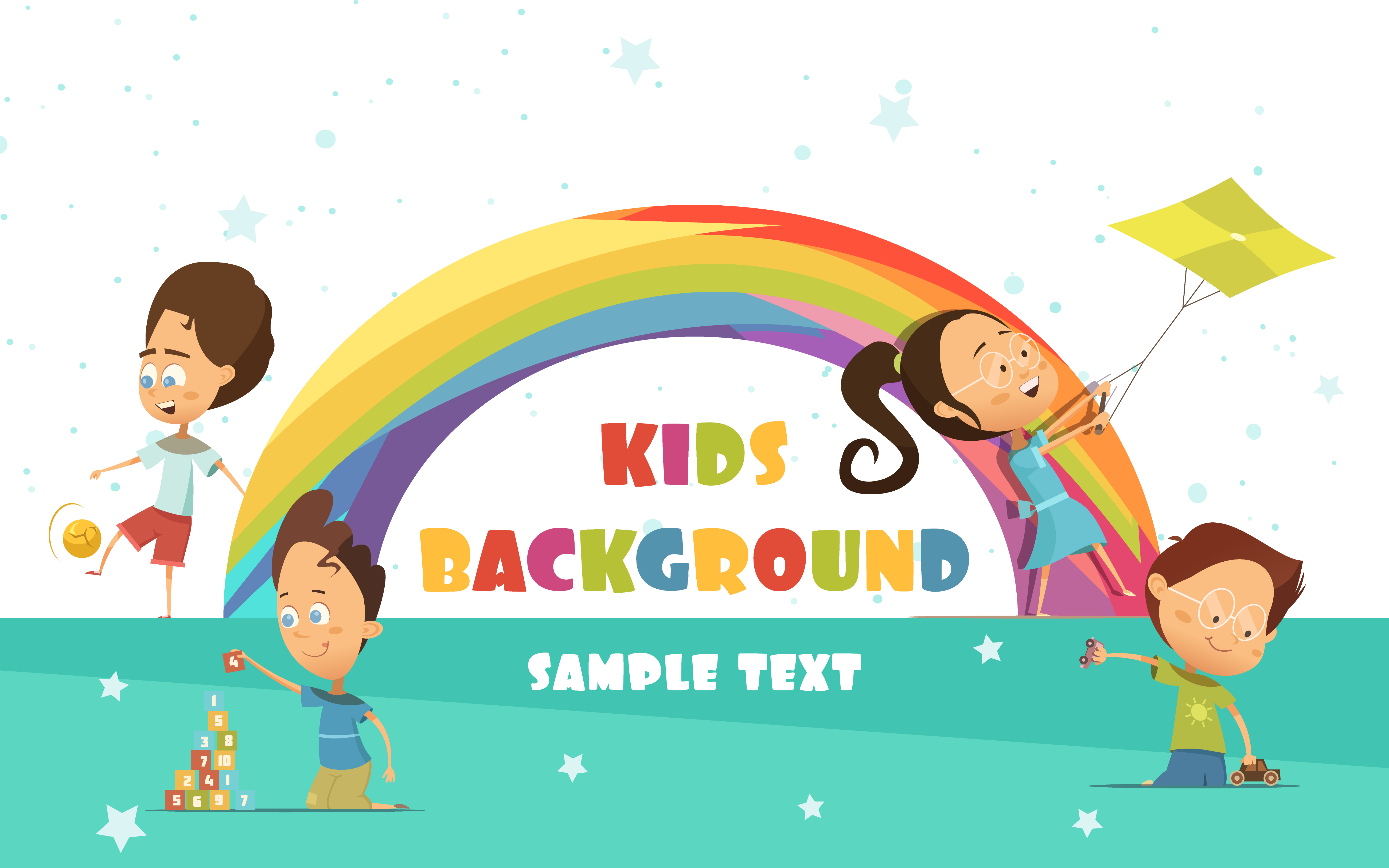 Playing Kids Background 470938 Vector Art at Vecteezy