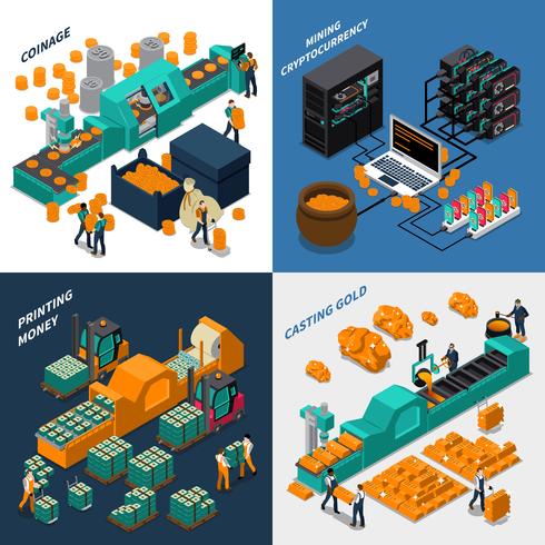 Industrial Isometric Concept vector