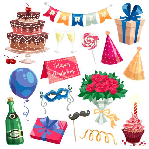 Birthday Party Set vector