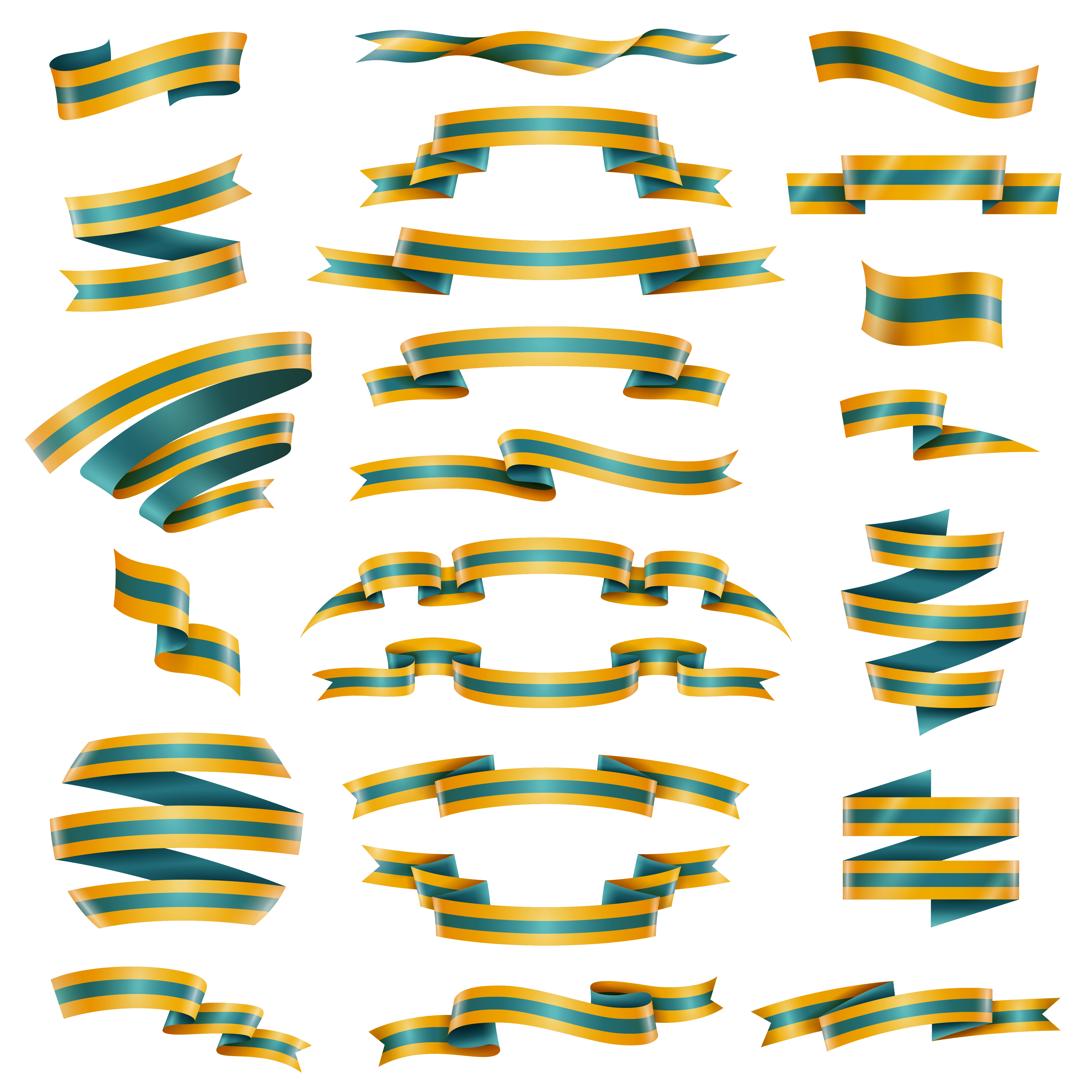 Decorative Ribbons Set 471112 Vector Art at Vecteezy