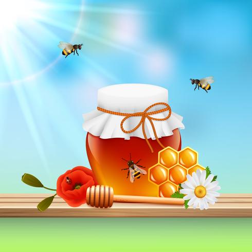 Honey Colored Composition vector
