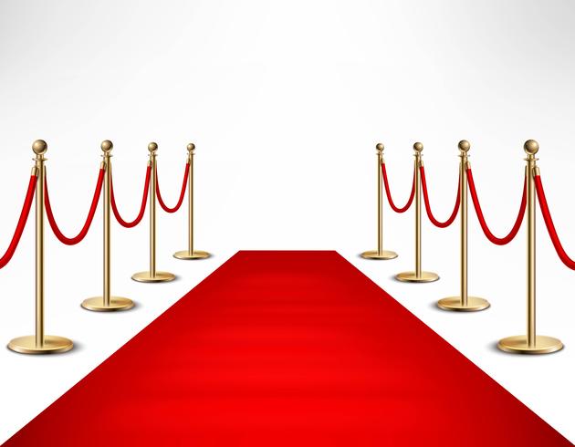 Alfombra roja celebridades evento formal banner vector