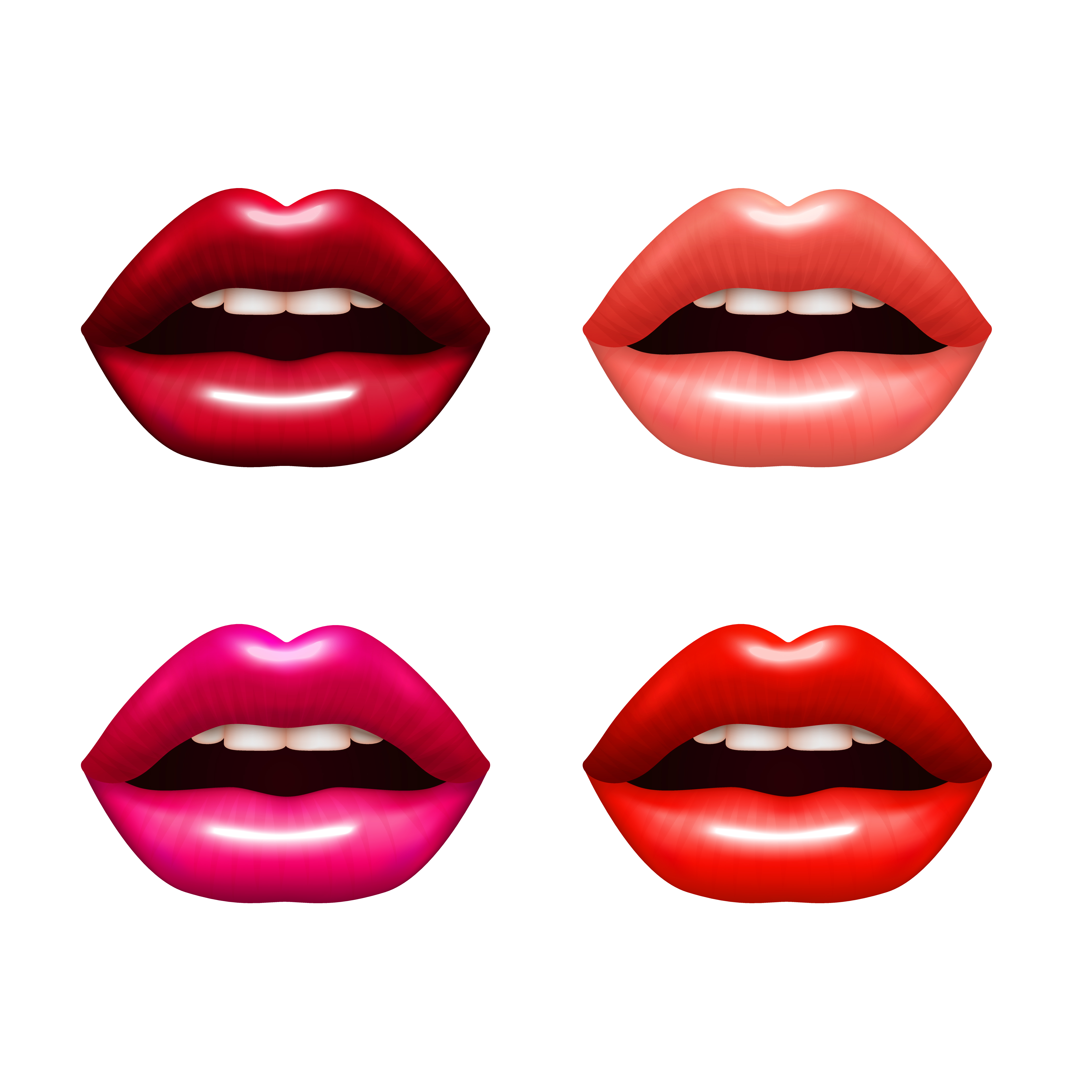 Download Woman Lips Set - Download Free Vectors, Clipart Graphics ...