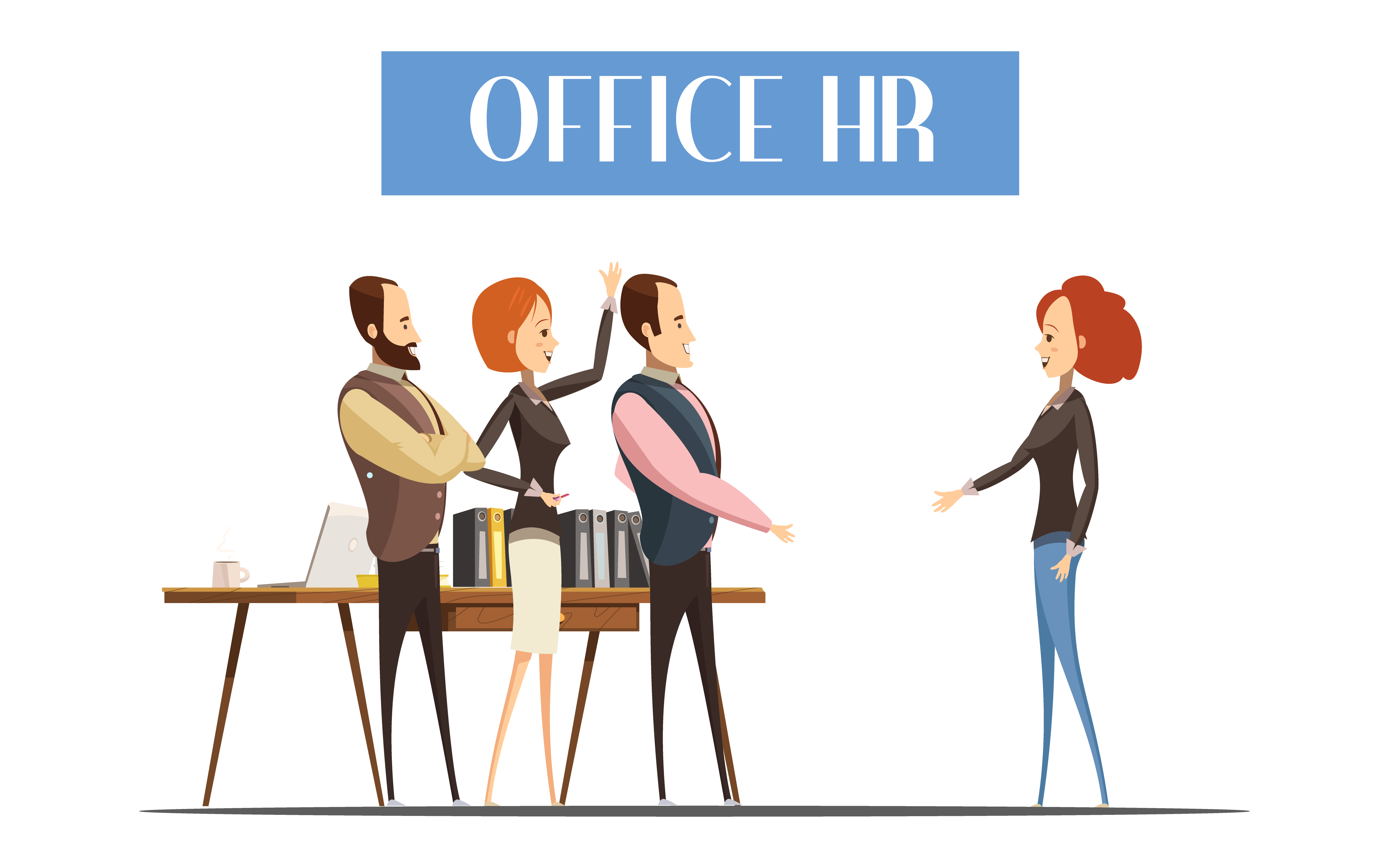 Office HR Cartoon Style Illustration 471360 Download