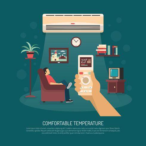 Ventilation Conditioning Heating Illustration vector