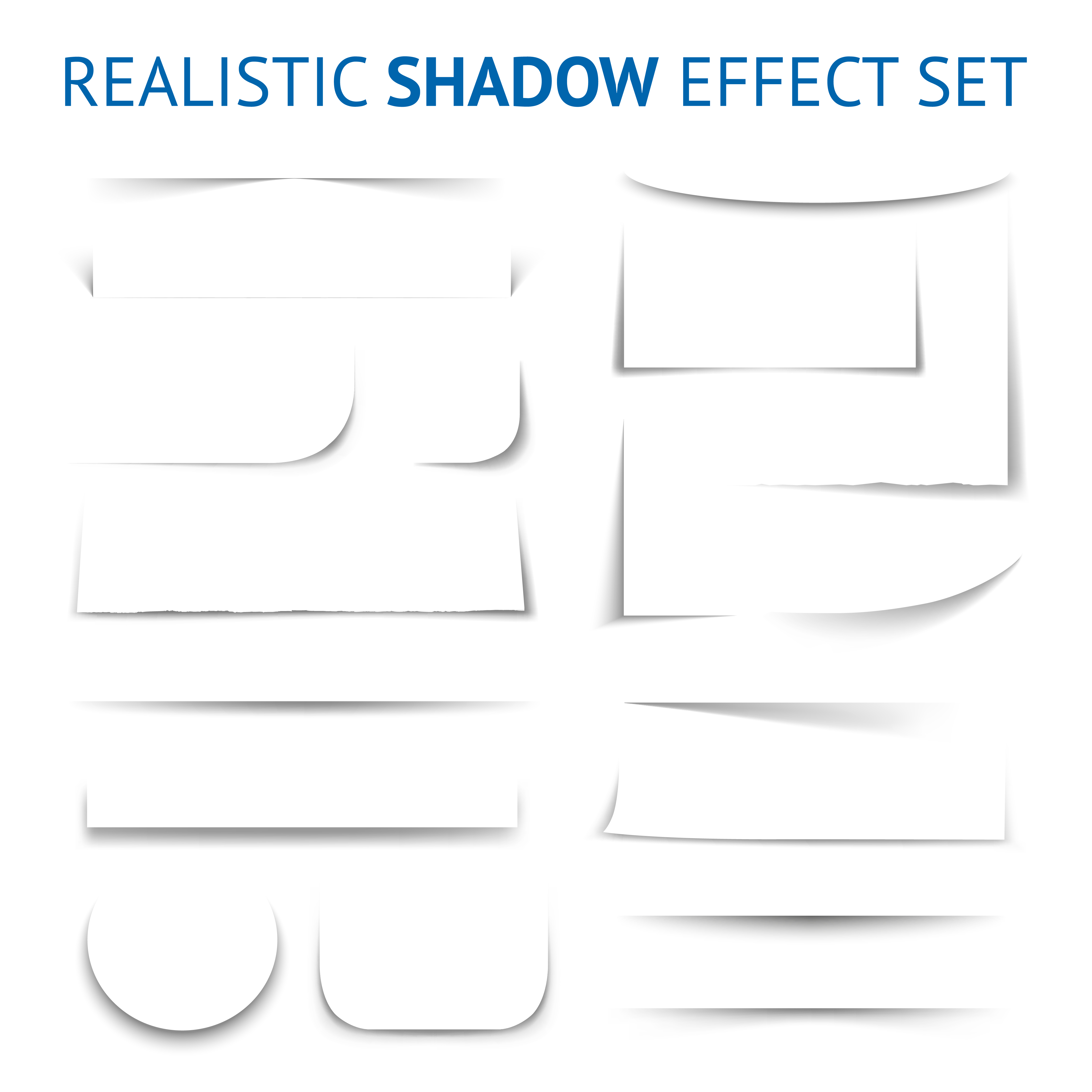 Realistic Shadow Effect Collection 471401 Vector Art at Vecteezy