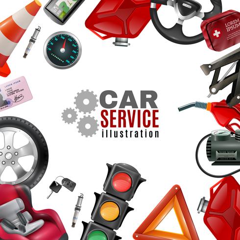 Car Service Template vector