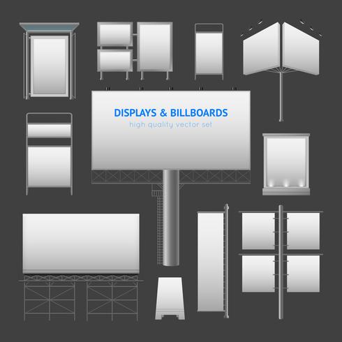 Outdoor Advertisement Elements vector
