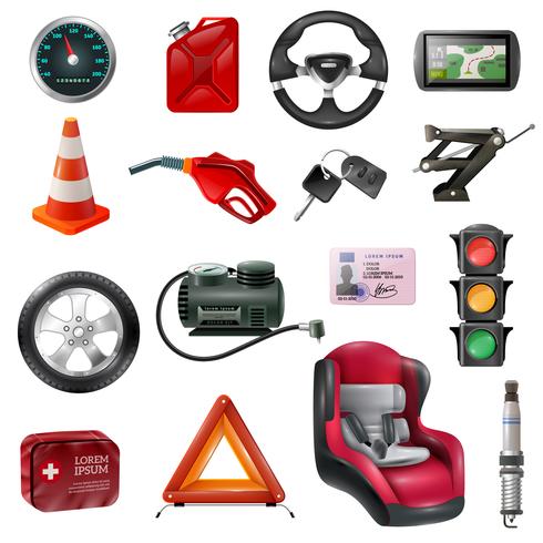 Car Maintenance Set vector