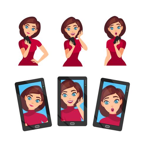 Selfie Photo Template vector