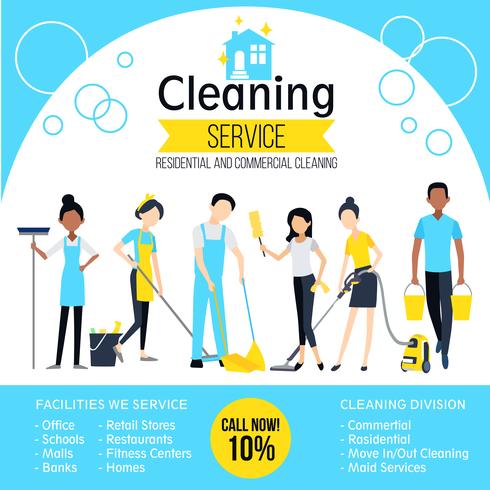 Cleaning Company Poster vector