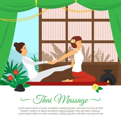 Massage And Healthcare Illustration vector