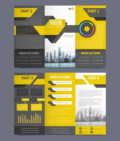  Company Report Flyer Templates vector