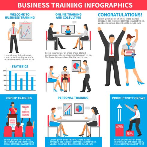 Infografía de formación empresarial vector